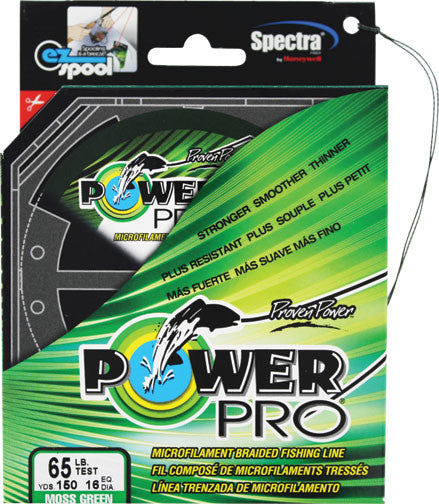 PowerPro Braided Fishing Line, Green, 10 lb, 150 yd