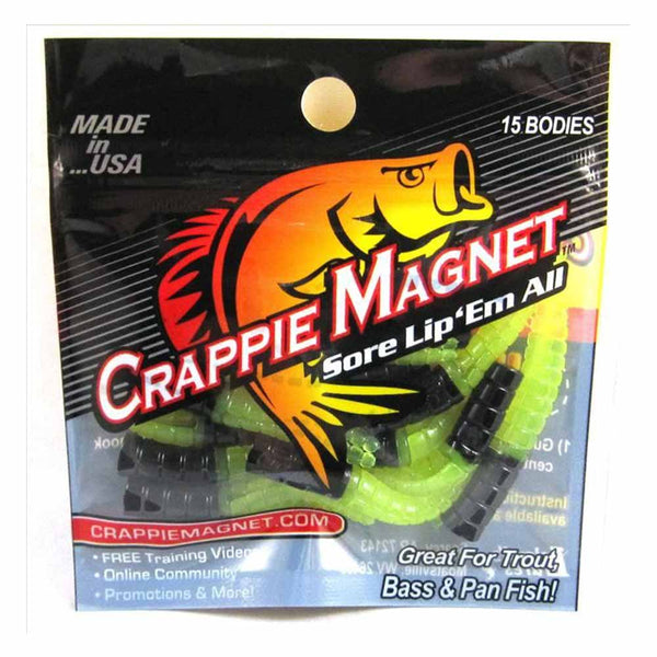 Leland Crappie Magnet 1.5 15ct White-Red