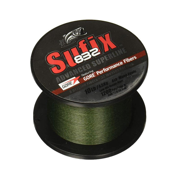 Sufix 832 Braided Line - 500 Yards (Green, 80 lbs) : : Sports,  Fitness & Outdoors