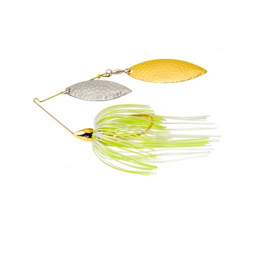 War Eagle Double Willow Spinnerbait Painted Chartreuse; 1/2 oz.