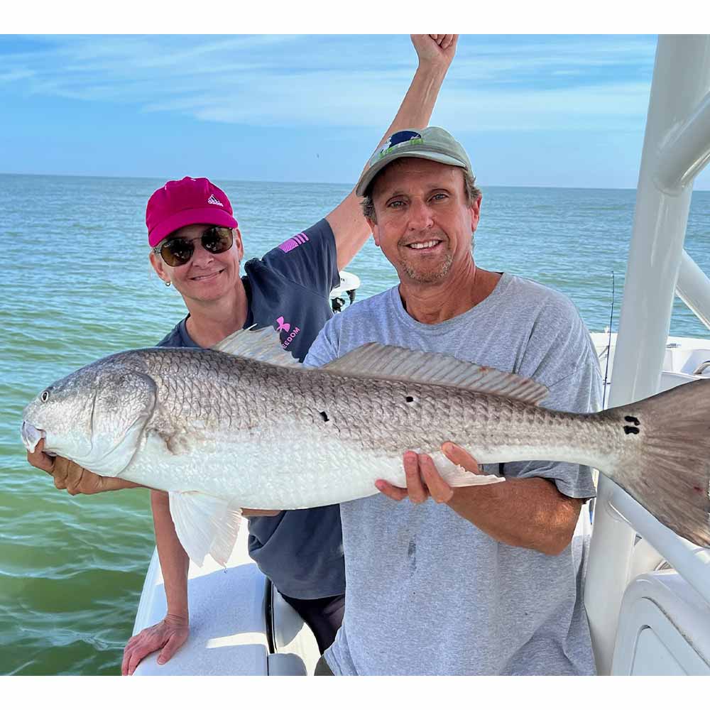 Captain Ron Davis with a bull drum