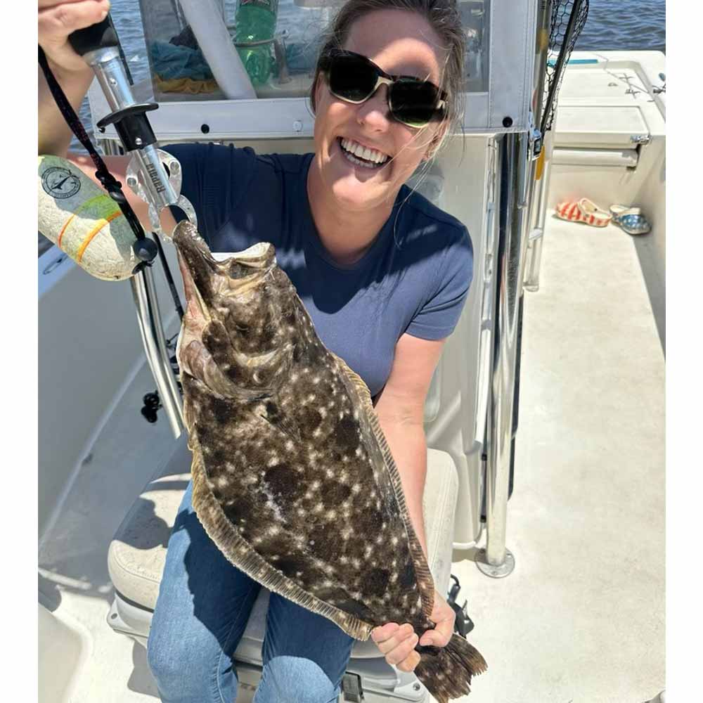 A 5-pounder with Captain Smiley Fishing Charters