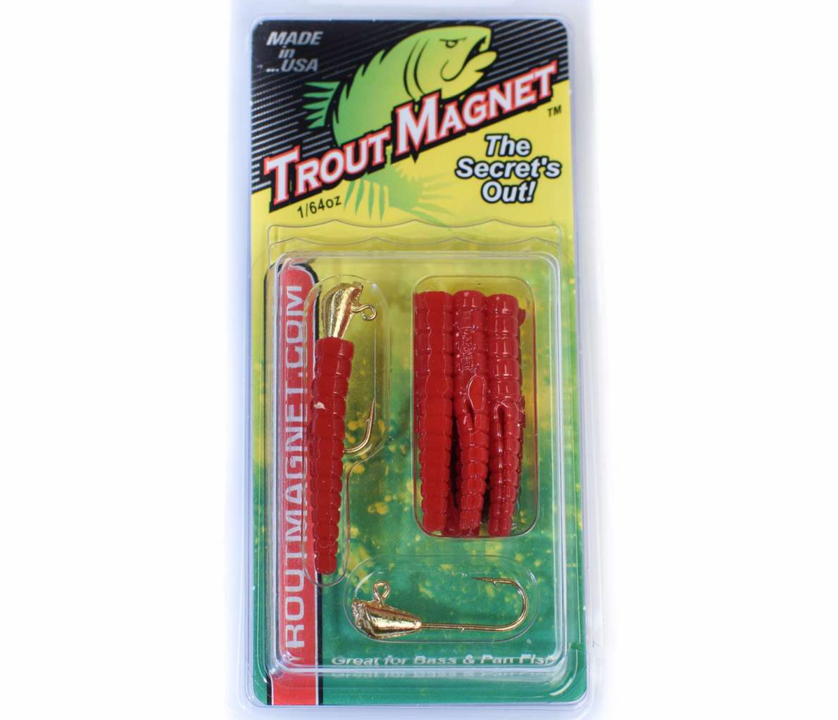 Leland Trout Magnet Combo 2 Hooks 4 Grubs 2 Floats 1/64 oz 8pk - Assorted  4LLL87134 654296871341