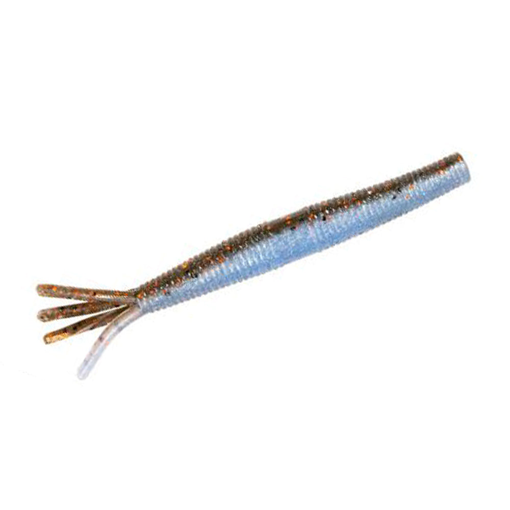 Soft Stick Bait, Bass Fishing Plastic Worm Lure 4.8 Inch 8 Pcs, Salt  Impregnated Shrimp Flavor Senko Style