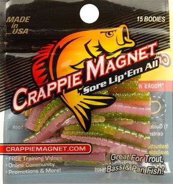 Leland Lures 87230 Crappie Magnet, Red 15 Count, Soft Plastic Lures -   Canada