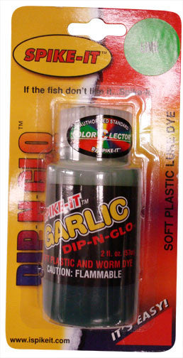 Spike It Dip-N-Glow Worm Dye Gamefish 2fl oz-Fire Red Garlic-SHIPS SAME BUS  DAY